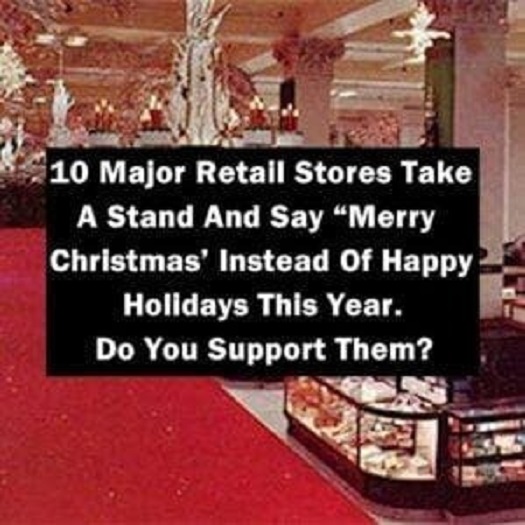 Retail Stores Stand Firm, Choosing โMerry Christmasโ Over โHappy Holidaysโ.